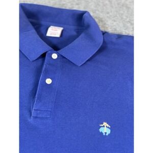 Brooks Brothers 1818 Performance Polo Shirt Men XXL Cotton  Blue Casual Preppy
